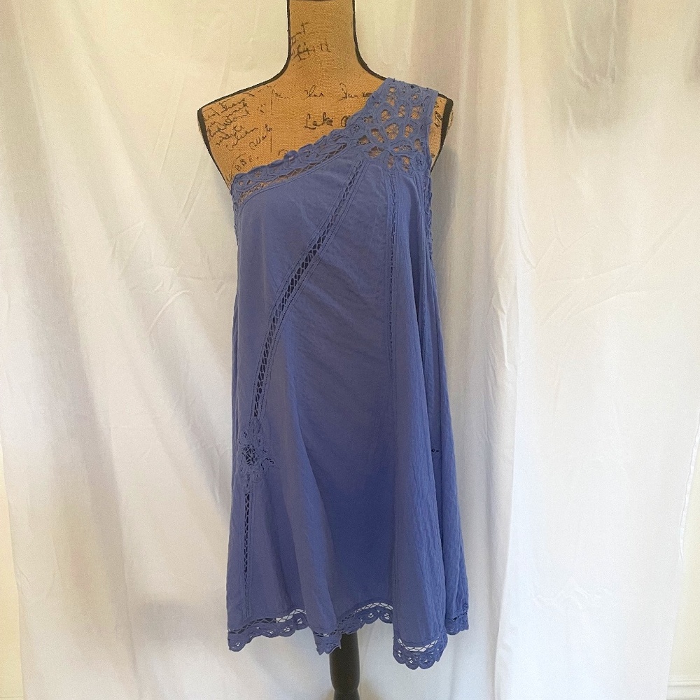 Free People Dress, one shoulder, lavender, size small/petite.